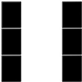 Jung KNX Spiel Tasten F50 KNX 3 Phasen Serie LS schwarz