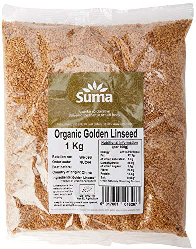 Suma Bagged Down Organic Golden Linseed 1 kg