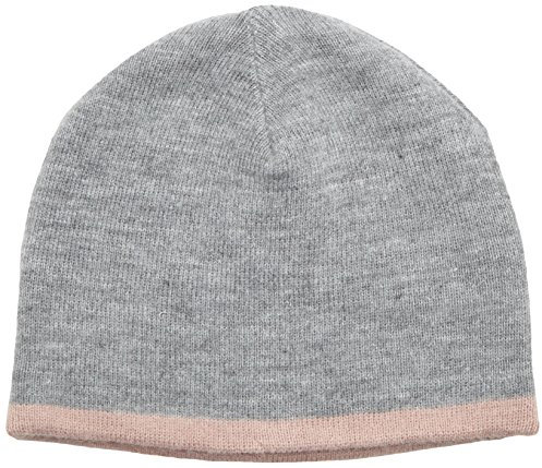 s.Oliver Damen Strickmütze Feinstrick, Gr. One size, Grau (grey/black stripes 94G1)
