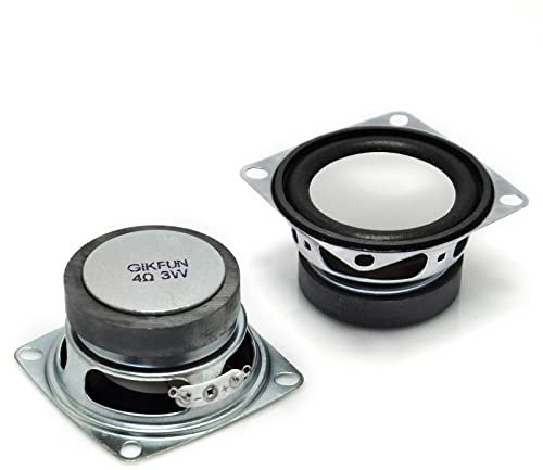 Gikfun 2 4Ohm 3W Full Range Audio Speaker Stereo Woofer Altoparlante per Arduino (confezione da 2 pezzi) EK1725