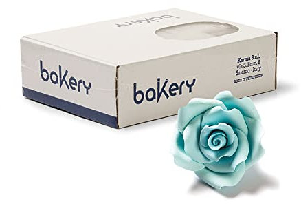 Decora 0500250 Confezione Maxi da 24 Rose Grandi Azzurro