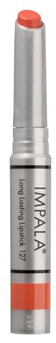 Impala - Lang anhaltender Lippenstift Farbe Glänzendes Korallenbraun Nº 127 | Permanenter Lippenstift | Permanenter Lippenstiftstick | Lange Haltbarkeit | Feuchtigkeitsspendender Lippenstift