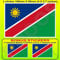 Namibian Flagge, Commonwealth Vinyl-Aufkleber, 100 mm, 1 Stück