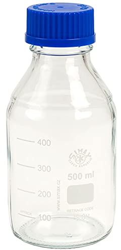 Simax 2070/500 Reagent Glass Bottle, 500 mL (Pack of 10)