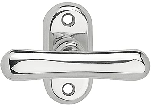 MARCHESI Fenstergriff ELEGANT - sichtbar geschraubt, 7x32, Messing verchromt