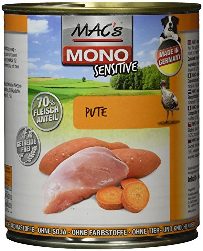 Mac's Mono Sensitive Pute, 6er Pack (6 x 800 g)