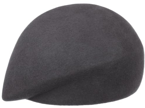 LIERYS Fabiana Filzbaske Baskenmütze meliert einfarbig Made in Italy Damen Herbst Winter
