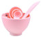 Minkissy Face Mask Mixing Bowl Set DIY Face Mask Tool Kit with Silicone Brush Bowl Spatula Spoons for Women Ladies Girls 1 Set (Random Color)