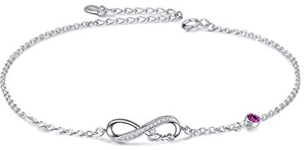 AOBOCO Infinity Armband Damen Sterling Silber 925 Unendlichkeitszeichen Armbänder