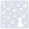 Lankater DIY Schablonen-Schablone, Katze Fußabdruck Stencils Vorlage Malerei Scrapbooking Embossing Stamping Album-fertigkeit-Geschenk