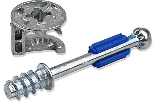 20 X Mprofi MT® Conectores Excéntricos para Muebles-Tornillos para Muebles-Conectores de Armario-Herrajes para Muebles-Tornillos de Conexión-Conectores Excéntricos-Ø15mm