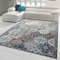 Teppich-Traum Orientteppich für Indoor Wohnzimmer & Outdoor Terrasse | wunderschöne Ornamente | grau blau Größe 200 x 290 cm
