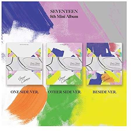 Seventeen Your Choice 8th Mini Album 3 Versionen Set CD + 80p Fotobuch + 8p Lyric Book + 1p Postkarte + 1p MiniCard + 1p UnitCard + 1p PhotoCard + Message PhotoCard Set + Tracking Kpop Sealed