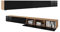 PLATAN ROOM Fernsehschrank TV-Lowboard 105/140 / 160/210 / 280 In Weiß Hängend Oder Stehend Hochglanz Matt (280 x 30 x 32, Eiche Gold/Schwarz Hochglanz)