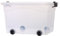 GERSO Stabile Aufbewahrungsbox 40L - Transparent, stapelbar, rollbar mit Deckel