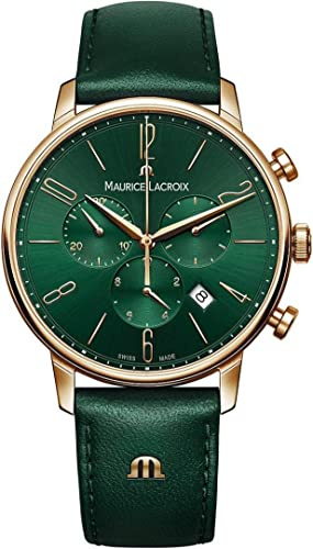 MAURICE LACROIX Men's Green Eliros Chronograph Watch EL1098-PVP01-620-5