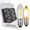 BERGLäMPL 10x LED Filament 23V/0,2W E10 Ersatz-Lämpchen statt 3W für 10 Brennstellen 2100 Kelvin warmleuchtend