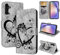 CASAFUNY Handyhülle für Samsung Galaxy A54 Hülle Tasche PU Leder Flip Case Brieftasche Kartenfach Klapphülle Handytasche Case Schutzhülle für Samsung Galaxy A54 5G, Schwarz