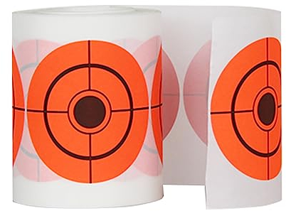 ATFLBOX 500 Stück pro Packung zum Aufkleben, Zielscheiben, 4 cm, Zielpaster, Papieraufkleber zum Schießen, Orange