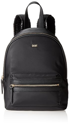 DKNY Damen Casey Medium Rucksack, Schwarz/Gold, (50er Pack)