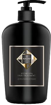 Hydro Spa Hair Treatment - masque capillaire hydratant professionnel pour cheveux secs et abîmés HADAT Cosmetics 500 ml. Traitement de salon pour cheveux colorés. Maintient l’intensité des couleurs