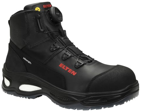 ELTEN MILES BOA Mid ESD S3 | Sicherheitsschuhe für Damen & Herren, Kunststoffkappe, leicht, atmungsaktiv