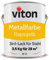 Viton Metallfarbe in Gelb - 3,5 Kg Metall-Schutzlack Seidenmatt - Dauerhafter Schutz & Beständigkeit - 3in1 Grundierung & Deckfarbe - Metalllack direkt auf Rost - KE31 - RAL 1021 Rapsgelb