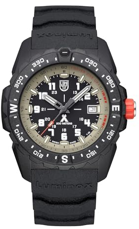 Luminox Herren Armbanduhr Bear Grylls Mountain mit Edelstahlarmband, 20 Bar, 43 mm, XB.3731