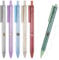 OFFCUP einziehbare Gel Tintenstifte, 6pcs Aesthetic Kugelschreiber, 0.5mm niedlicher Gelschreiber, Pastell Roller Kugelschreiber Mokkabär Farbnachfüllungen Premium-Gelstifte