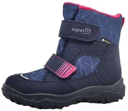 Superfit Mädchen HUSKY warm gefütterte Gore-Tex Schneestiefel, BLAU/PINK 8020, 40 EU
