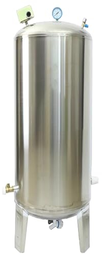 Vaso de expansión 60 100 160 200 250 300 400 L Tanque de presión de agua de acero inoxidable para sistema de agua/bomba de pozo, contenedores de vejiga de almacenamiento a presión de agua vertical ( S