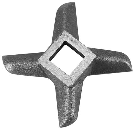 Lame de Hachoir à Viande, Lame de Hachoir à Viande en Acier Professionnel en Forme de Croix, Pièce de Rechange pour Hachoirs à Viande(Taille 8)