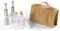 Nchdewui Outdoor Gewürztasche, Tragbare Gewürztasche Mit 8 Gewürzgläsern, Gewürzbehälter Mit Canvas Aufbewahrungstasche für Reisen Outdoor Camping Grillen Picknick (Khaki)