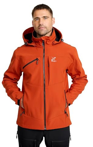 RevolutionRace Hiball Softshell Jacket für Herren, Outdoor Jacke für Wandern, Rooibos Tea, XL