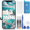 ZOETEC Screen Replacement For iPhone 13 Mini 5.4 LCD Full HD Retina Display COF Touch Screen Digitizer Frame Assembly with Repair Tool Kits, Waterproof Adhesive, Tempered Glass