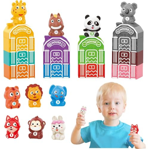 Fingerpuppen für Kleinkinder, Fingerpuppen für Kinder, Spielzeug zum Zählen, Scheunen-Spielzeug, 20 x passende Spielpuppen für kleine Kinder, Fingerspielzeug, Spielzeug