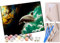 KANGBAWA Paint by Numbers Jigsaw Puzzle Dolphins and Clouds Paint by Numbers Kits for Adults Kids Beginners 40 x 50 cm Adults with Paintbrushes DIY Painting for Home Decoration Without Frame