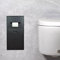 YUZDNM Edelstahl-Toilettenpapier-Aufbewahrungsregal, Edelstahl-Badezimmer-Nische, Toilettenpapier-Aufbewahrungsregal, eingelassene wasserdichte Dusch-Nische für Badezimmer-Aufbewahrung/Shampoo(Black)
