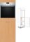 Premium-Ambiente CAF022 Hochschrank 1-türig für Herd/Micro 154cm hoch 60cm breit Softclosing EURODEKOR®(Std-Griff-Anschlag rechts, 22 Ellmau Buche)