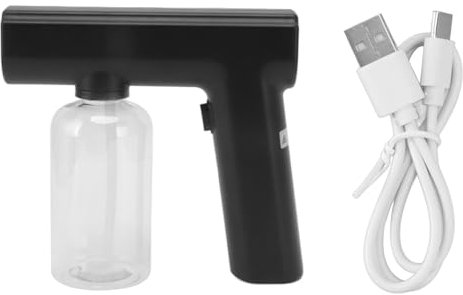 Glomora Elektrische Nebel Dampfpistole,Nebelgeräte Nebelmaschine 300 ml Behälter Reinigt Desinfektionsmittel Alkoholzerstäubung Spray für Zuhause Innen Büro Schule Auto Garten