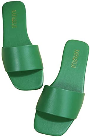 Generico Ciabatte Donna Estive Eleganti Pantofole Comode Casual Sandali Antiscivolo in Gomma Sandalo con Punta Aperta Traspiranti Piscina Mare Sandali da Spiaggia Casa Ortopediche