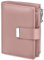 Faneam Portefeuille Femme en Cuir Petit Porte Monnaie Blocage RFID Antivol Portefeuilles Court Poche à Monnaie avec Fermeture Eclair, 12 Emplacements pour Cartes (Rose)