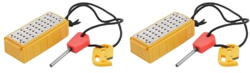 LYEAA Outdoor Tinder Maker with Fire Starter Lightweight Grater for Camping Hiking Wilderness Survival Gear