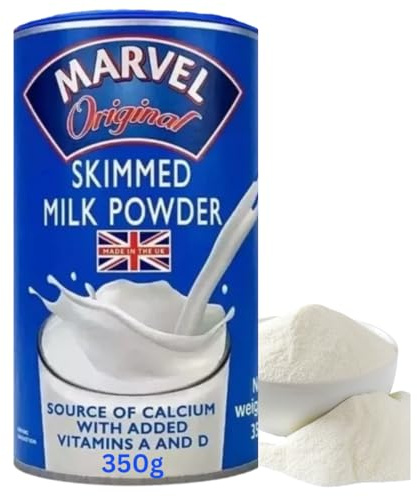 MARVL SKIMMED Milk Powder 350G Mega Pack Deal | Great Source of Vitamins A&D and high in Protein | Great in Tea and Coffee | Powdered Milk