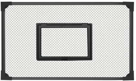 F Fityle Couvercle d'aquarium de Remplacement, Filet Anti-sauts à Monter soi-même, Noir, Accessoires Multifonctions, Facile à Installer, 60x30cm
