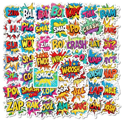 100 Blatt Explosion Wolke Text Graffiti Aufkleber