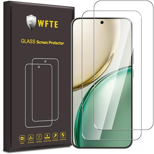 WFTE [2-Pack Protector de Pantalla para Honor Magic 8 Lite,9H Dureza,Huellas Dactilares Libre,Sin Burbujas,Cristal Templado Protector de Pantalla para Honor Magic8 Lite