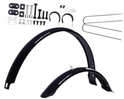 BEALIFE Fahrrad Schutzblech aus Metall, verstellbare Halterung, zuverlässiger Schutz vor Schlamm, Wasser, Schmutz und Staub, Schutzblechset für Vorder und Hinterrad, vollständige Abdeckung