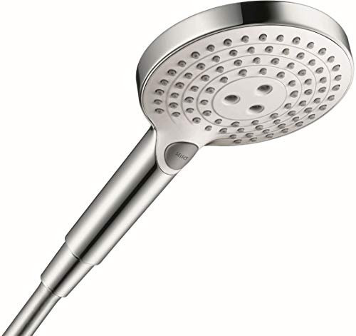 Hansgrohe Raindance 4529400 Handbrause, weiß/chrom, 2,0 Gallonen pro Minute