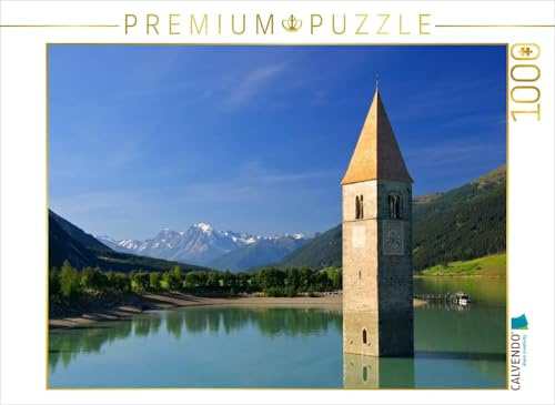 CALVENDO Puzzle Reschensee | 1000 Teile Lege-Größe 64 x 48 cm Foto-Puzzle für glückliche Stunden